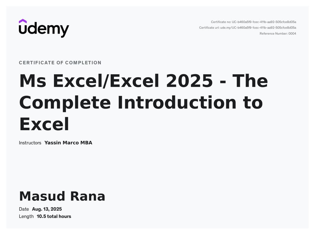 MS Excel